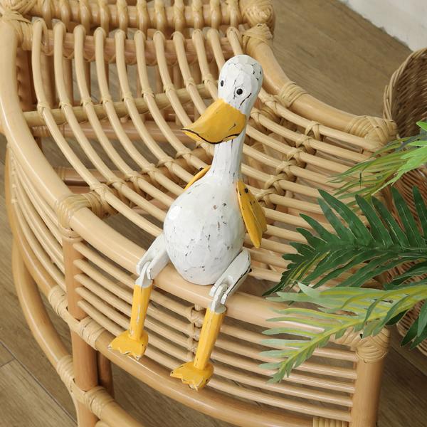 アジアン雑貨 バリ アヒル オブジェ 置物 インテリア おしゃれ 木製