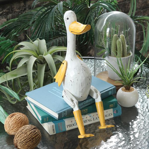 アジアン雑貨 バリ アヒル オブジェ 置物 インテリア おしゃれ 木製