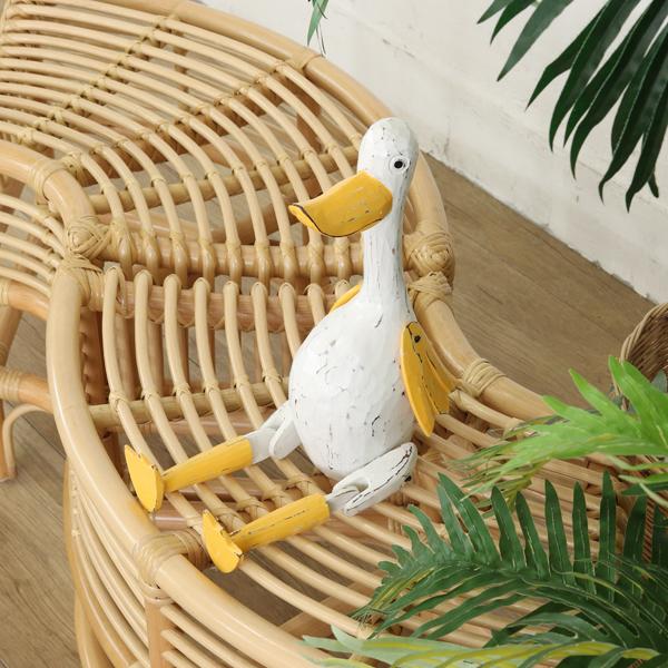 アジアン雑貨 バリ アヒル オブジェ 置物 インテリア おしゃれ 木製