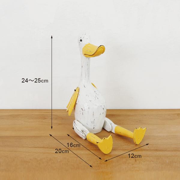アジアン雑貨 バリ アヒル オブジェ 置物 インテリア おしゃれ 木製