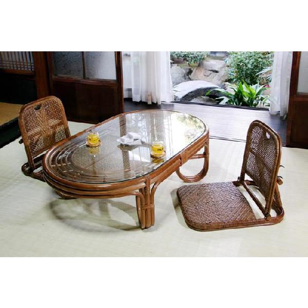 座椅子 折りたたみ 籐の椅子 ラタン 和室 和風 C08HR :Z08HR:ランド 