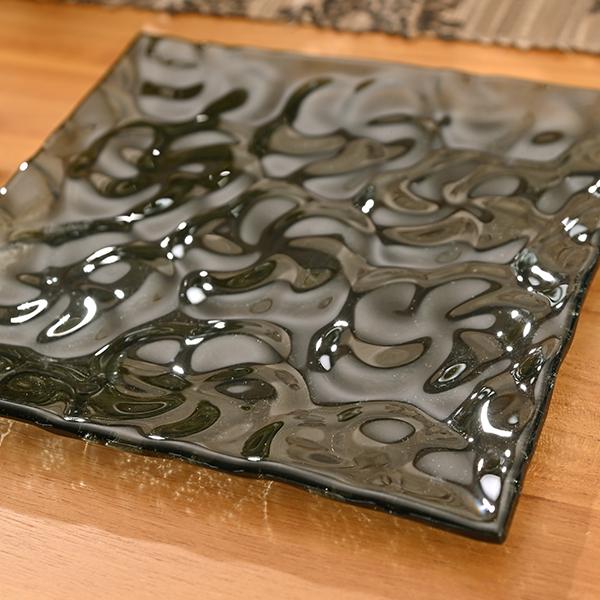 アウトレット アジアン雑貨  プルメリア フランジパニ ガラスプレート キャンドルプレート Lサイズ Z130206H 爆買 |  | 03