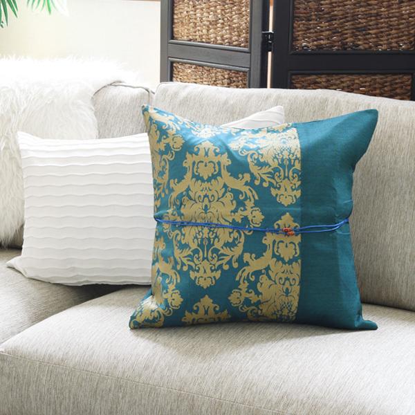 アジアン雑貨 バリ クッションカバー 45×45 cm おしゃれ 大きめ