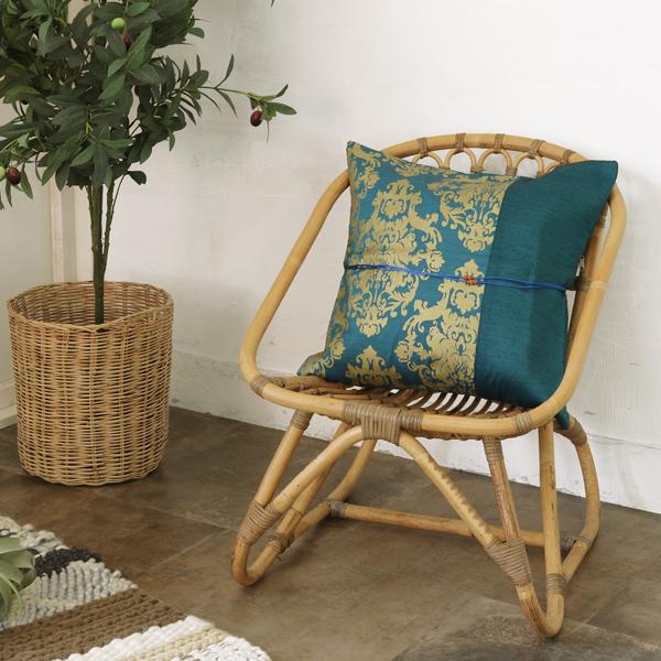 アジアン雑貨 バリ クッションカバー 45×45 cm おしゃれ 大きめ