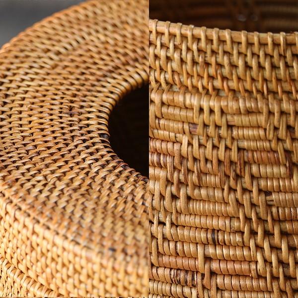 アジアン雑貨 バリ 収納ケース ゴミ箱 バスケット おしゃれ ラウンド