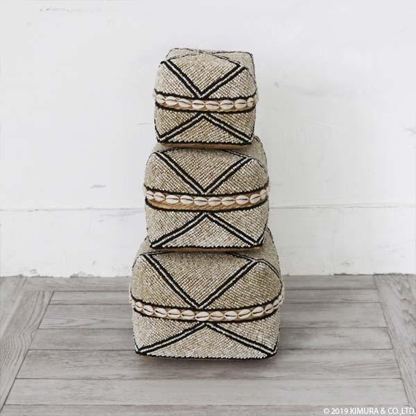 アウトレット かご 収納 バスケット ビーズ バンブー ソカシ Mサイズ