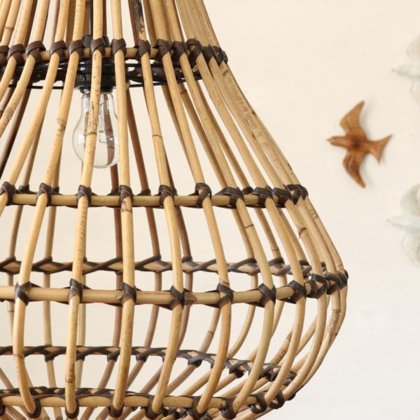 籐ラタンシェードランプ⚪︎ラタンランプシェード⚪︎Lサイズアジアンナチュラル アウトレット アジアン雑貨 ラタン ランプシェード Z920905 爆買