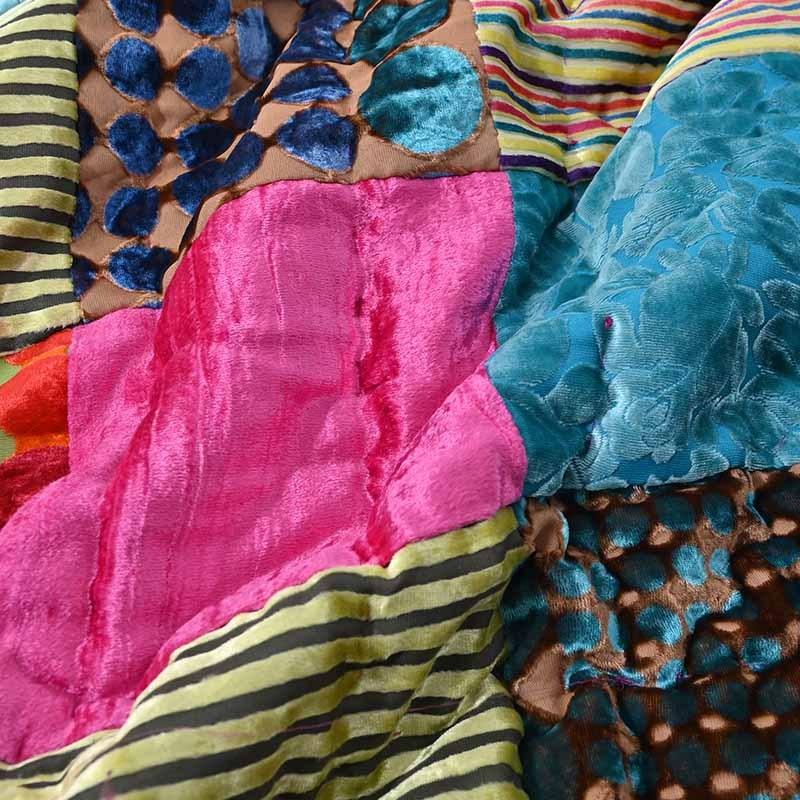マルチカバー パッチワーク マット 155×230cm ベッドカバー マルチカバー パッチワーク マット 155×230cm ベッドカバー