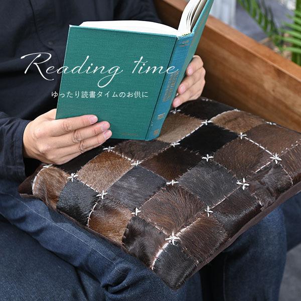 クッションカバー ヌードクッション セット 40×40cm 40角 レザー 毛皮