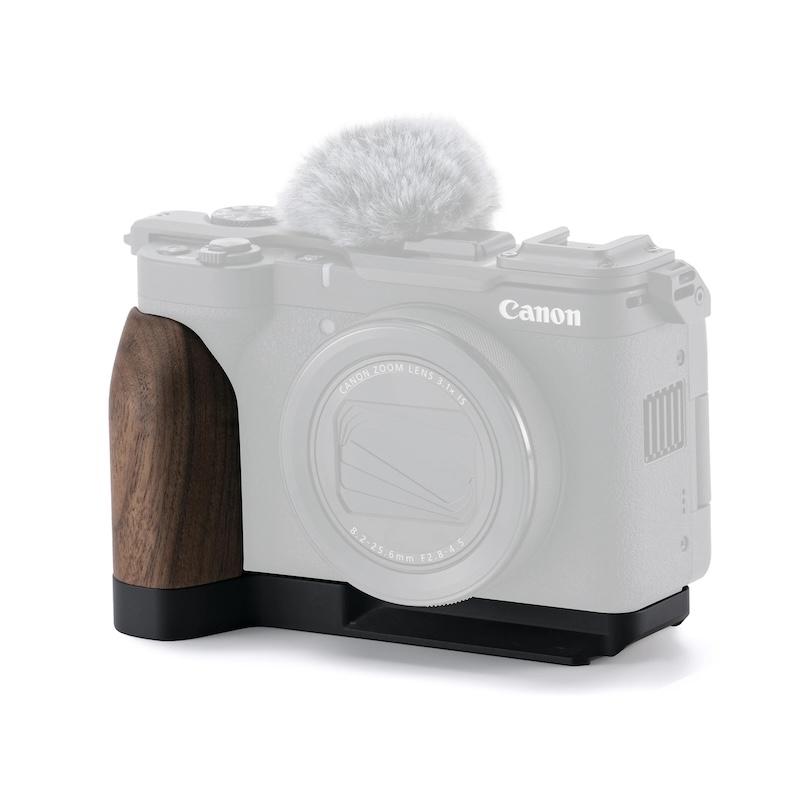 TILTA Canon PowerShot V1用 木製グリップ付き取付ベースプレート (TA