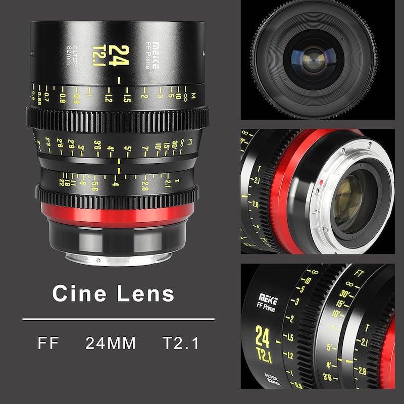 【値段交渉可：送料込】 Meike MK-24mm T2.1 FF-Prime (Eマウント) (21260005)フルフレーム シネマレンズ 【JS2119964761】(75504円)