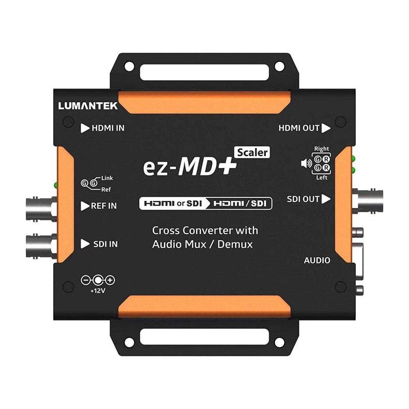 LUMANTEK ez-MD+ HDMI/SDI クロスコンバーター オーディオディレイ付 XLRバランスオーディオ