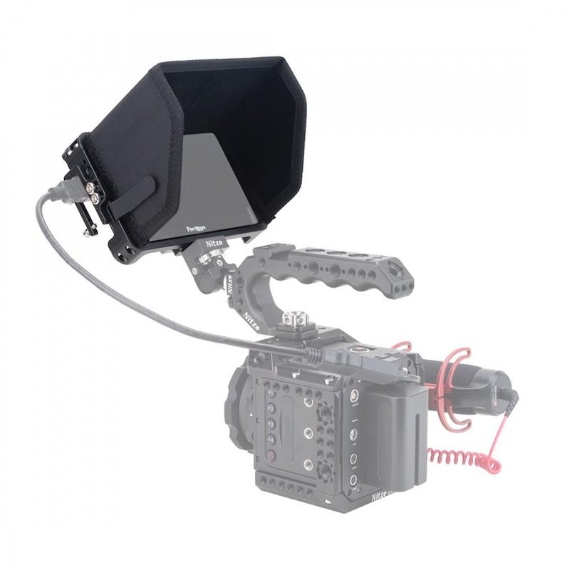 Nitze Portkeys LH5P/LH5PII専用ケージ サンフード、HDMIクランプ付き 
