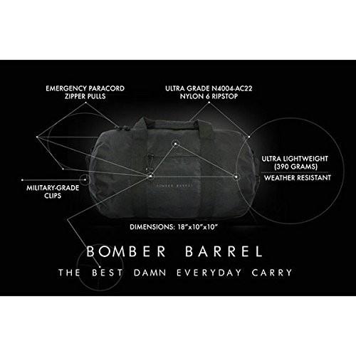 【気質アップ】 Bomber Barrel ボンバーバレル ダッフルバッグ 23L トラベルセット 防水機能ジッパー パラコード Bomber & Company