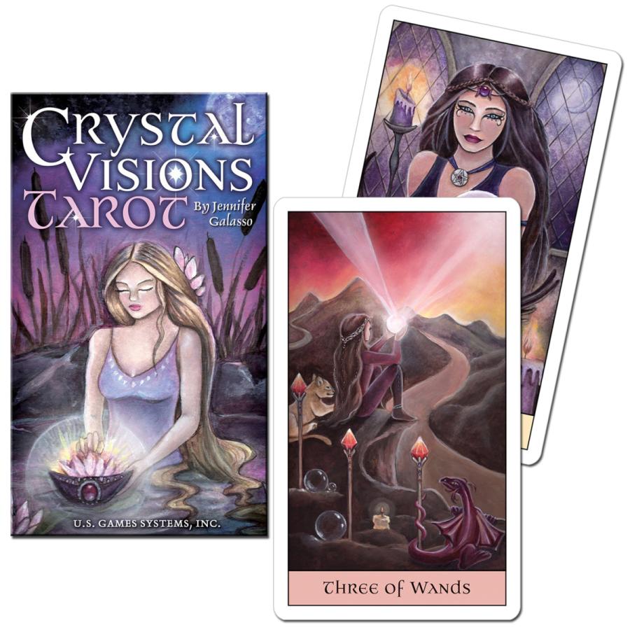 タロットカード 79枚 ライダー版 クリスタル ビジョン タロット 日本語解説書付き タロット占い Crystal Vision Tarot 人気ショップが最安値挑戦