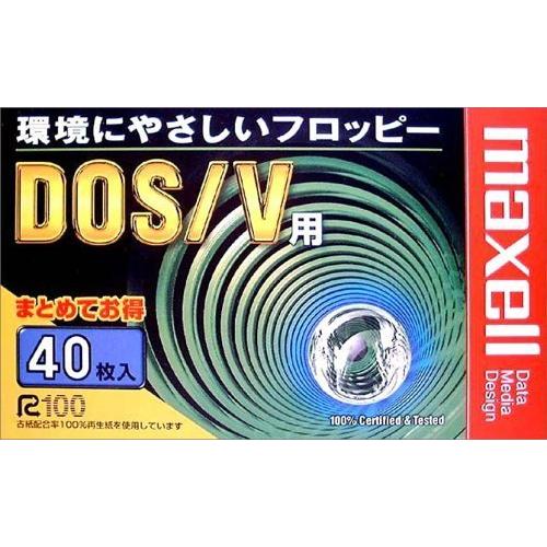 maxell MFHD18.C40K 3.5型フロッピーディスク 2HD DOS/Vフォーマット 40枚パック 紙ケース入り
