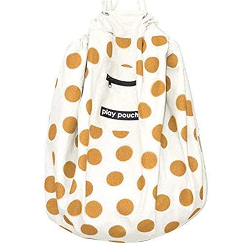 値引 バッグ 収納 おもちゃ収納袋 チヤミ プレイマット お出かけ 圓点 お片づけ 収納マット ベビージム おもちゃ収納 Www Theopengate Org Il