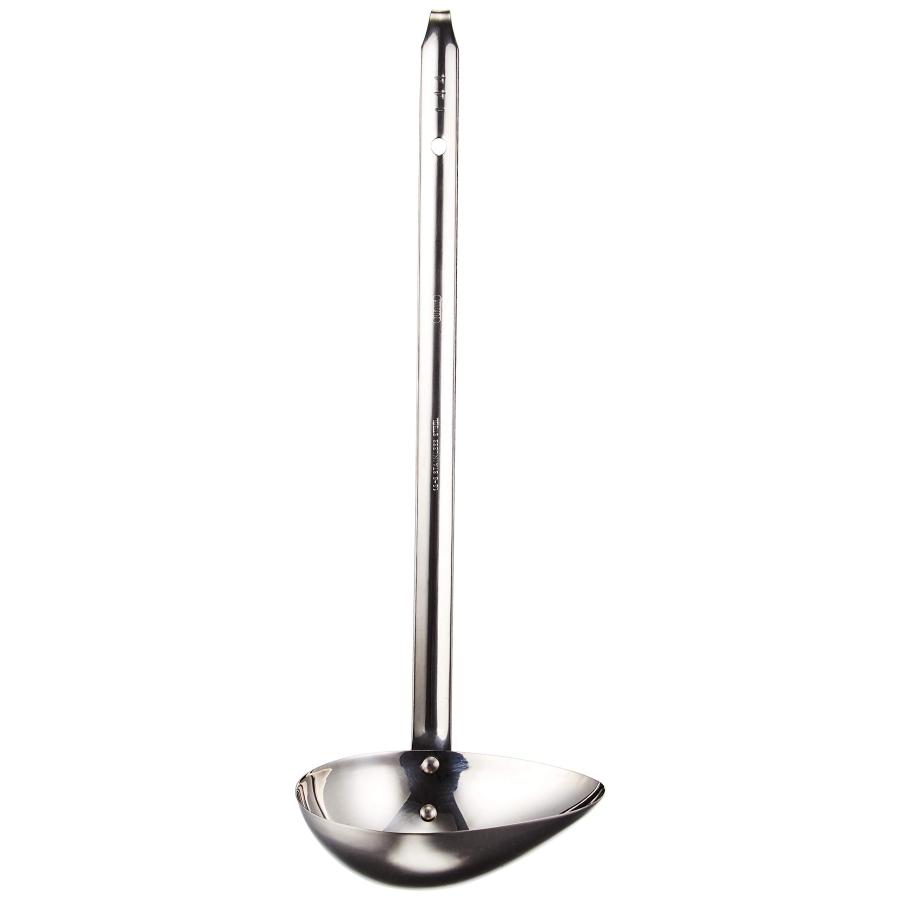 アンティーク レードル フランス アンティーク ホーロー レードル 穴あきおたま グレー