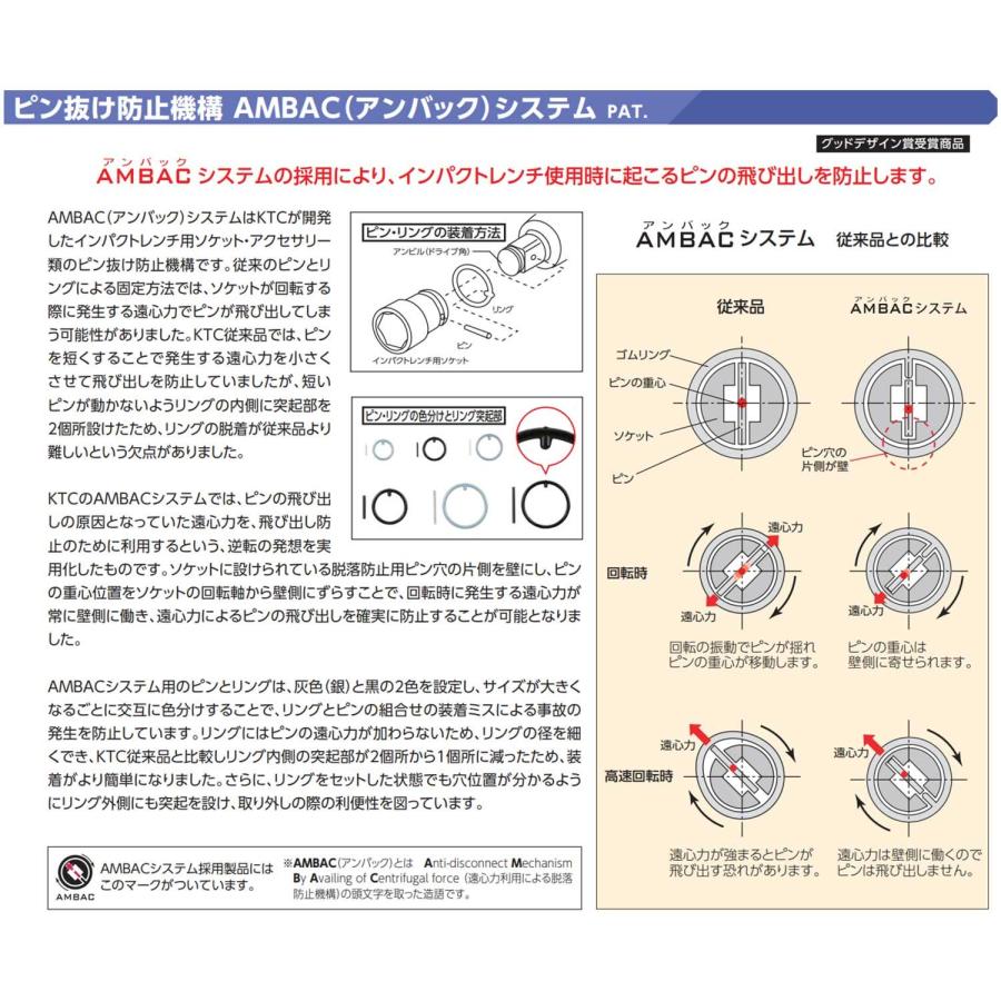 京都機械工具(KTC) 12.7mm (1/2インチ) インパクトレンチ ソケット (セミディープ薄肉) BP4M-33T｜lanihonua｜04