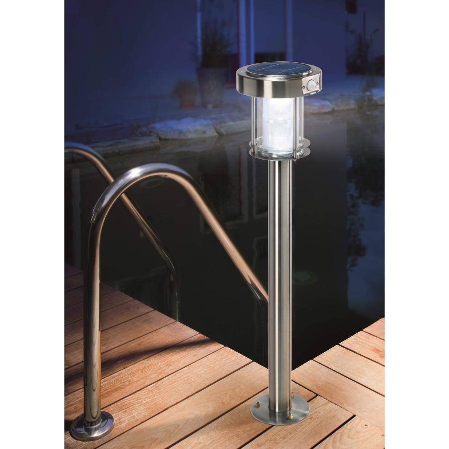 GWSOLAR センサーライト 屋外 ソーラー【ステンレス ポール