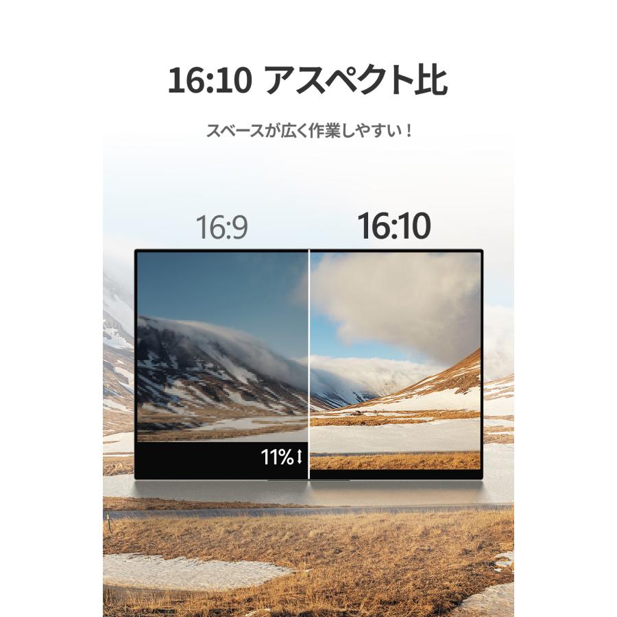 EHOMEWEI モバイルモニター RQG-170PW 高性能 2.5K タッチペン対応 高