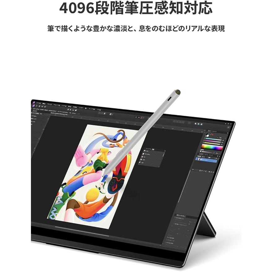 EHOMEWEI 純正タッチペン モバイルモニター対応 高感度ペンシル MPP2.0
