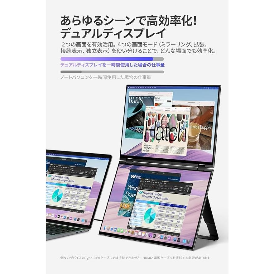 EHOMEWEI モバイルモニター XQ-156NF 高性能 デュアル EHOMEWEI モバイルモニター XQ-156NF 高性能 デュアル