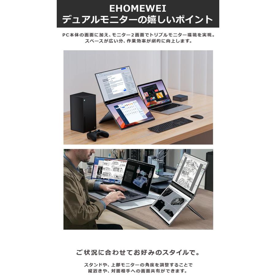 EHOMEWEI モバイルモニター EHOMEWEI XQ-156PF（アウトレット品