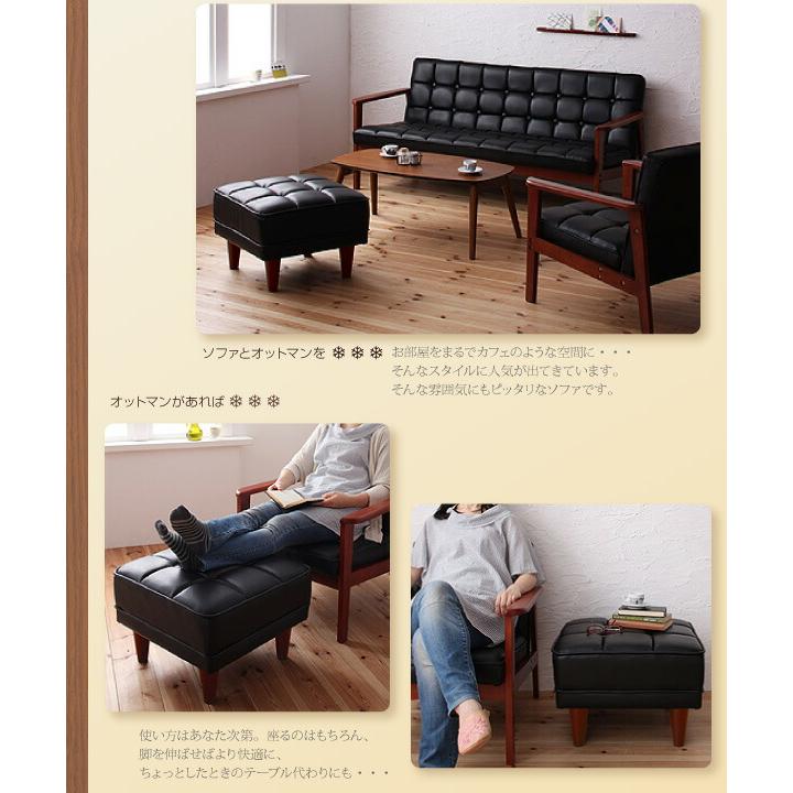 1人掛けソファ単品 ソファー レトロ ソファ 木肘 : LANRANヤフー店