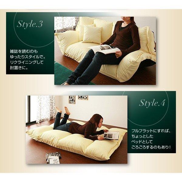 ソファー フロアマルチソファ レザータイプ 2人掛け : LANRANヤフー店