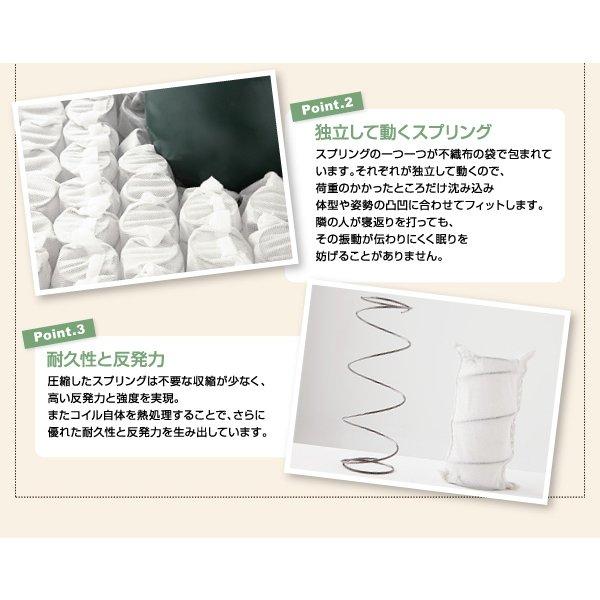 マットレスベッド 分割式 移動ラクラク マットレスベッド ポケットコイルマットレスタイプ セミシングル 脚30cm |  | 11