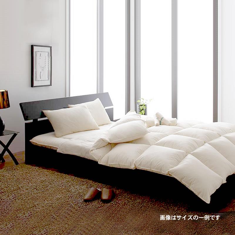 敷布団×羽根布団 ダブル10点セット 全9色!羊毛混ボリューム敷布団×羽根布団8点セット 省スペースタイプ ダブル10点セット | 