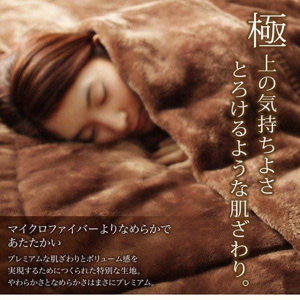 毛布・パッド 2枚合わせ毛布 単品 発熱わた入り セミダブル プレミアムマイクロファイバー |  | 05