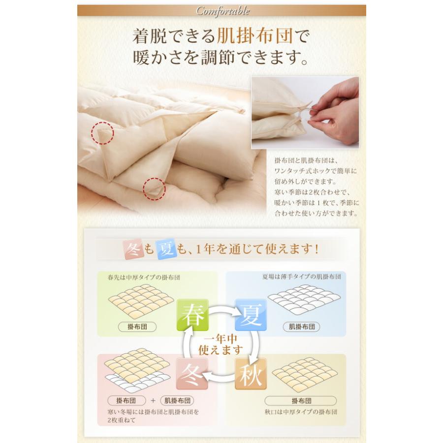 布団セット ベッドタイプ クイーン 10点セット 来客用 ベッドパッド 掛け布団 枕 布団カバー ボックスシーツ 収納ケース 収納袋 |  | 15