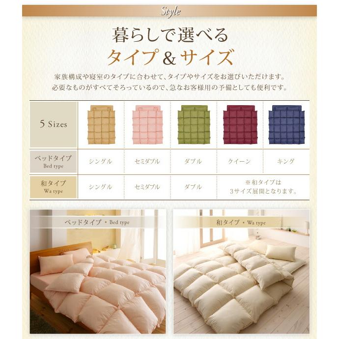 布団セット ベッドタイプ クイーン 10点セット 来客用 ベッドパッド 掛け布団 枕 布団カバー ボックスシーツ 収納ケース 収納袋 |  | 17