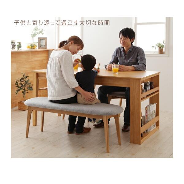 ダイニングテーブル 単品 W120-180 天然木 オーク材 エクステンション