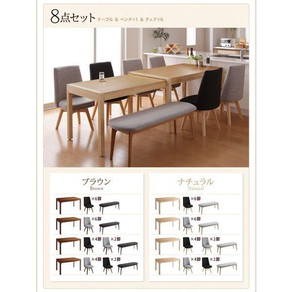 ダイニングテーブル W135-235 スライド伸縮テーブル 単品 : LANRAN