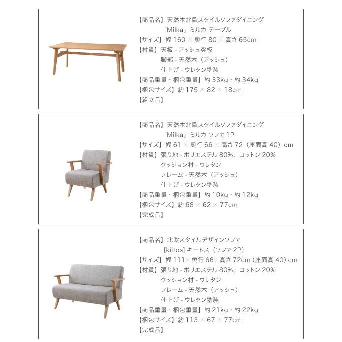 ダイニングテーブル単品 W160 天然木北欧スタイル |  | 15