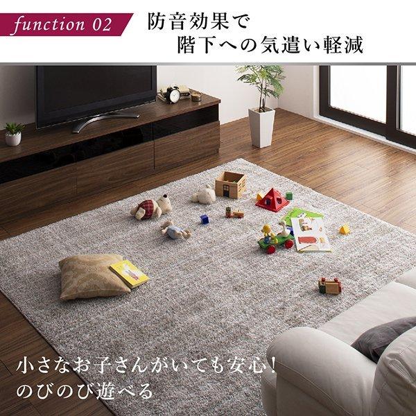 ラグ グラデーションミックスシャギーラグ 200×200cm : LANRANヤフー店