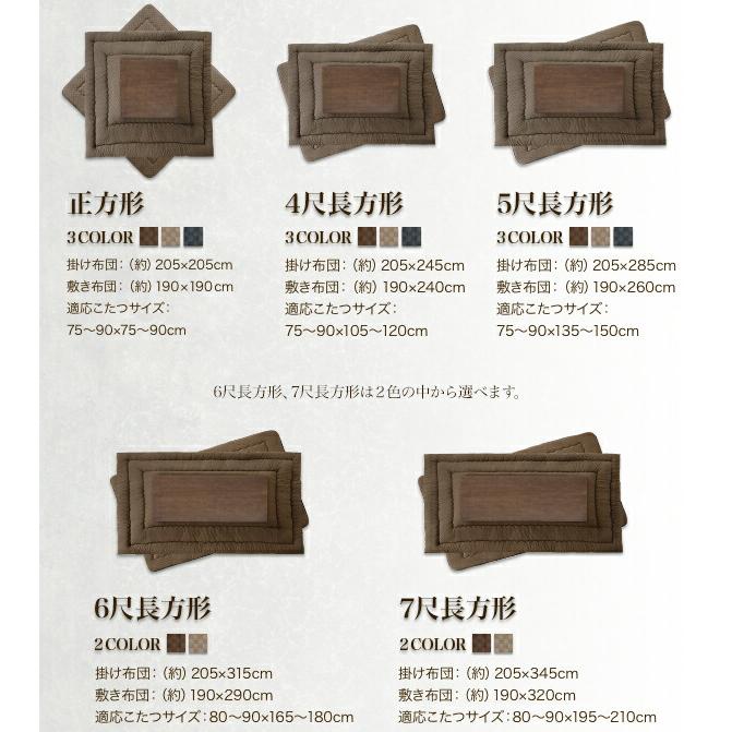 こたつカバー単品 4尺長方形(80×120cm)天板対応 ブロックチェック柄 |  | 17