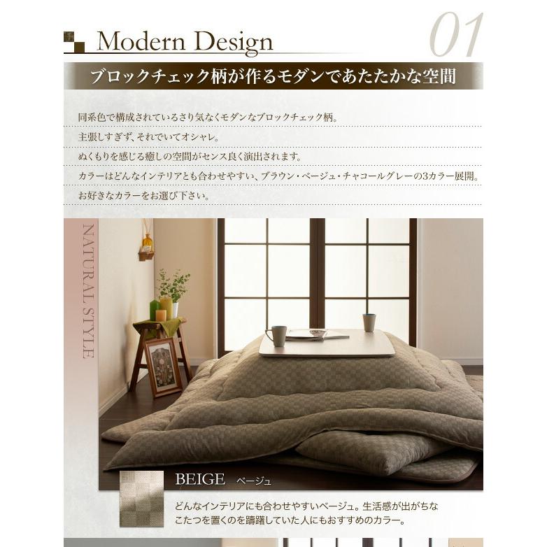 こたつカバー単品 4尺長方形(80×120cm)天板対応 ブロックチェック柄 |  | 03