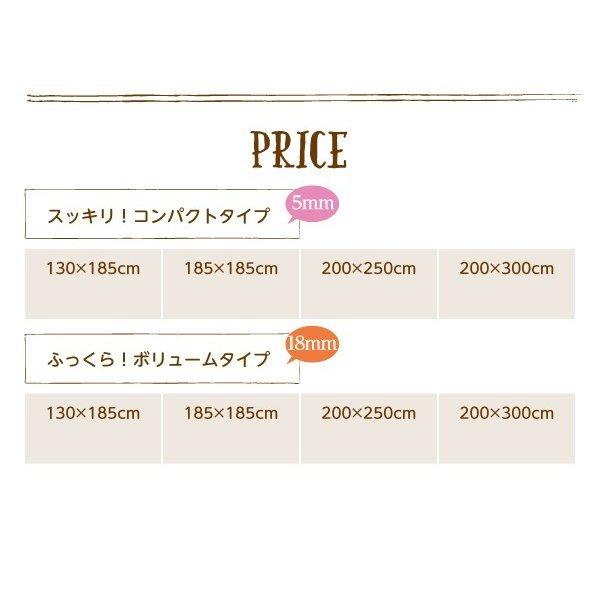 はっ水ラグ 厚さ5mm 200×250cm 厚みが選べる_16