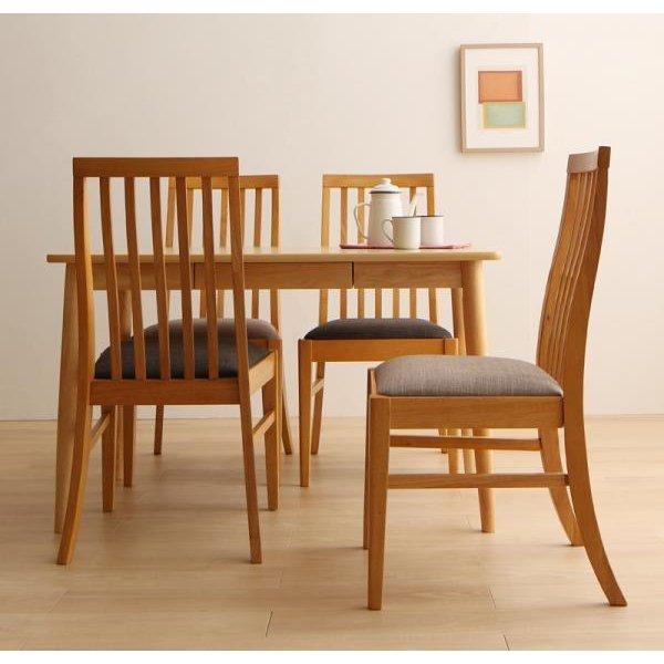 ダイニングテーブル W115 ファミリー向け タモ材 ハイバックチェア |  | 14
