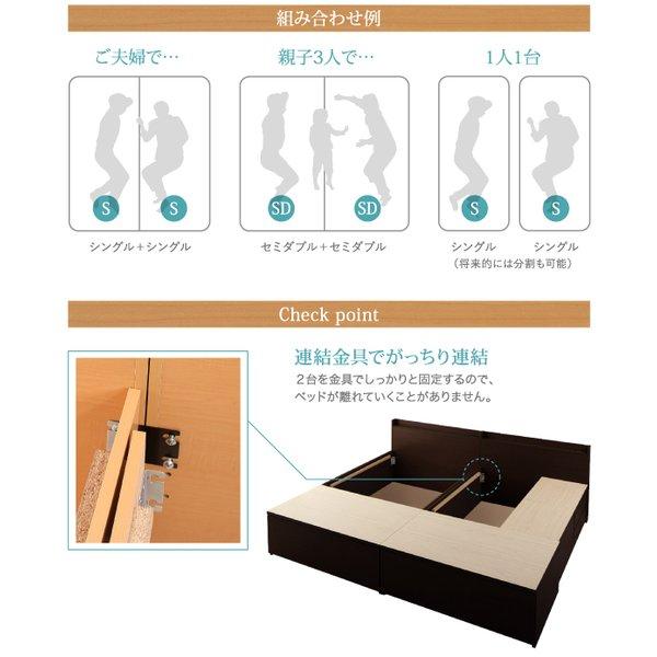 収納ファミリーベッド  ベッドフレームのみ A+A ワイドK200 |  | 03