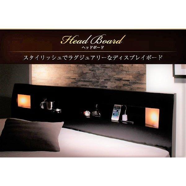 すのこベッド クイーン(SS×2) フランスベッド マルチラススーパースプリングマットレス付 モダンライト コンセント付きすのこベッド | フランスベッド | 03