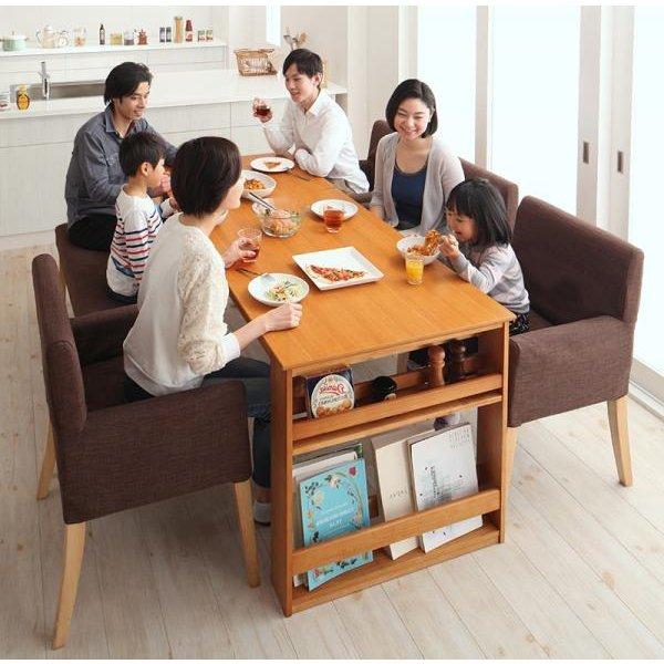 ダイニングテーブル 単品 W120-180 三段階伸長式 エクステンション 式