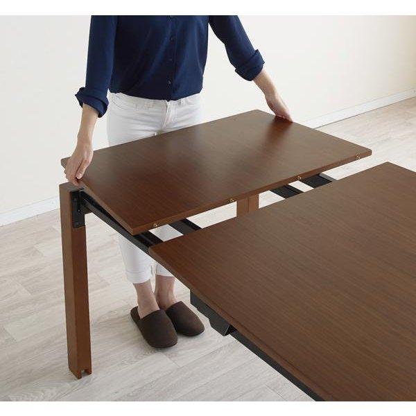 《送料込》 ダイニングテーブル W140-240 ウォールナット材 伸縮式 【GMS1224745338】(43621円)