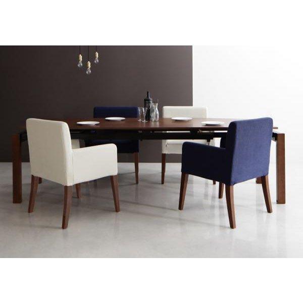 《送料込》 ダイニングテーブル W140-240 ウォールナット材 伸縮式 【GMS1224745338】(43621円)