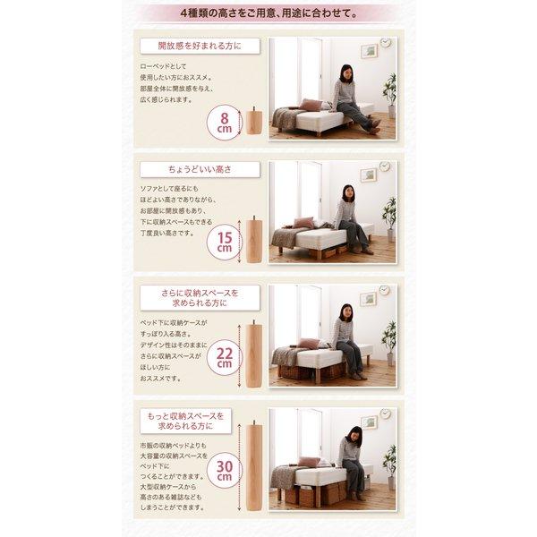 マットレスベッド ショート丈分割式 ボンネル ベッドパッド・シーツは別売り シングル ショート丈 脚22cm |  | 08