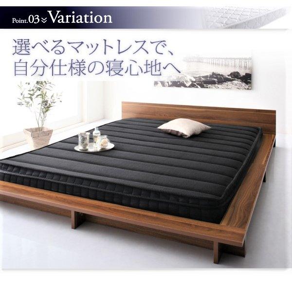 クイーン(Q×1） フランスベッド マルチラススーパースプリングマットレス付 シンプルモダンデザインフロアローステージベッド | フランスベッド | 11